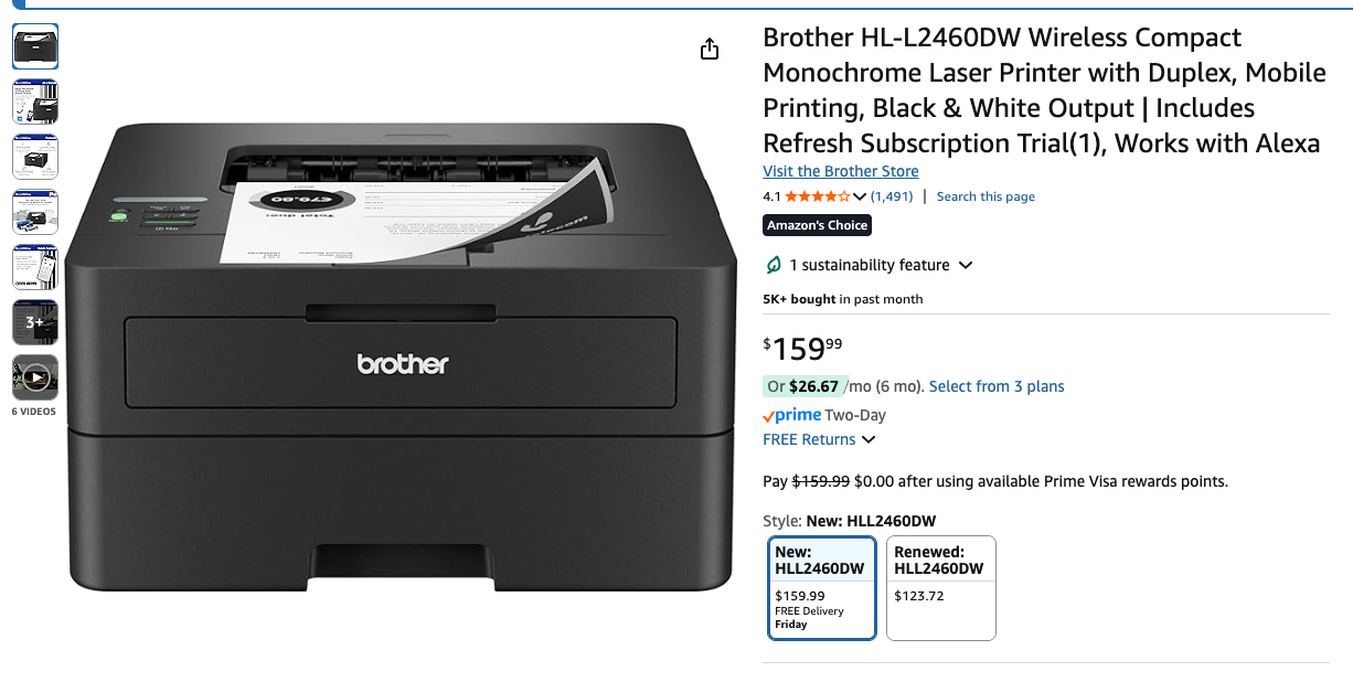 My new printer for reading technical papers